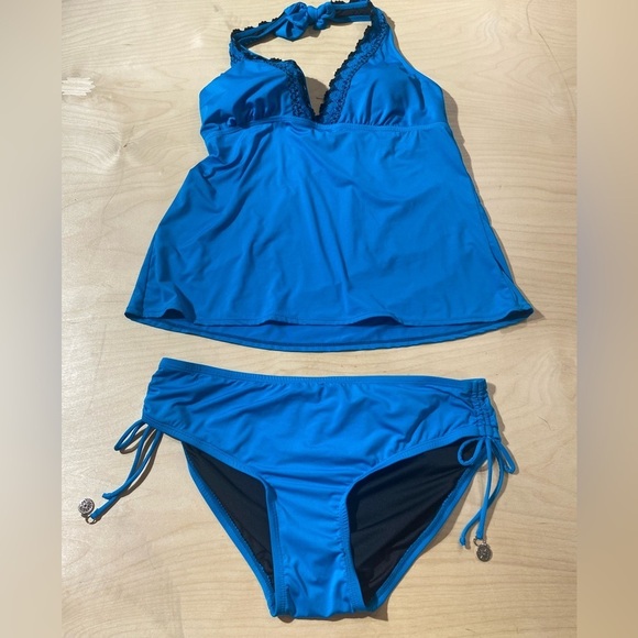 New Directions Two Piece Swim Suit size Large (JI) - Picture 3 of 10